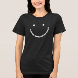 Einstellung macht den Unterschied Motivationsspruc Tri-Blend Shirt
