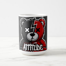 Einstellung Split Bär | Blitz X-Augen Teddy Grafik Kaffeetasse