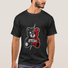 Einstellung Split Bär | Blitz X-Augen Teddy Grafik T-Shirt