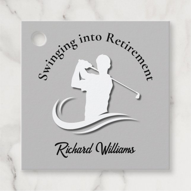 Einstieg in das Retirement Modern Golf Player Part Geschenkanhänger (Vorderseite)