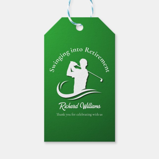 Einstieg in das Retirement Modern Golf Player Part Geschenkanhänger (Vorderseite)