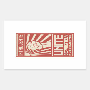 Einstimmigkeit in Ihren eigenen Zuhause Rechteckiger Aufkleber