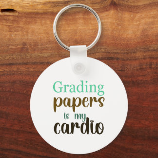 Einstufungspapiere ist mein Cardio-Geschenk für Le Schlüsselanhänger