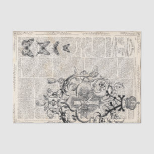Eintagsfliegen Decoupage Blatt Seidenpapier