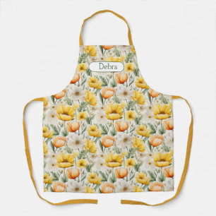 Eintauchen in die Frühlingsblumen - individuell Schürze