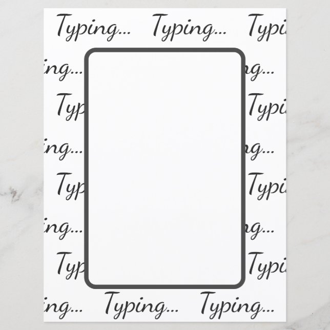 Eintippen ... Text sauber minimale einfache Blatt  (Vorderseite)