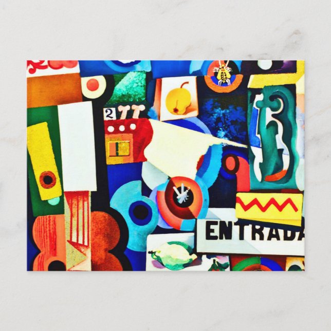 Eintrag von Amadeo de Souza-Cardoso Postkarte (Vorderseite)