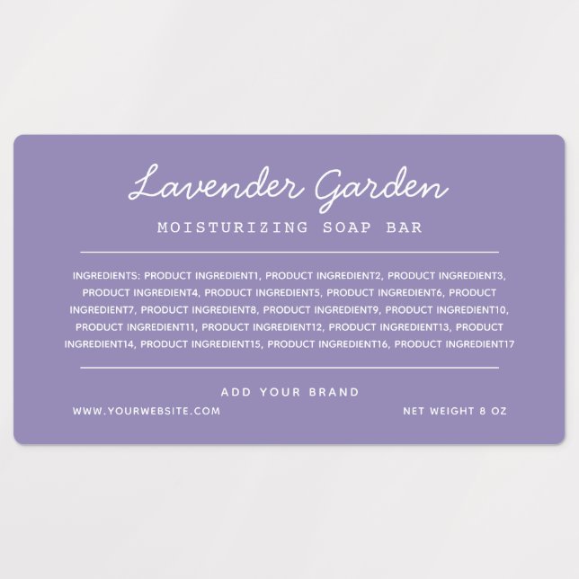 Einträge für benutzerdefinierte Farbskriptlinien L Etiketten (Design 1)