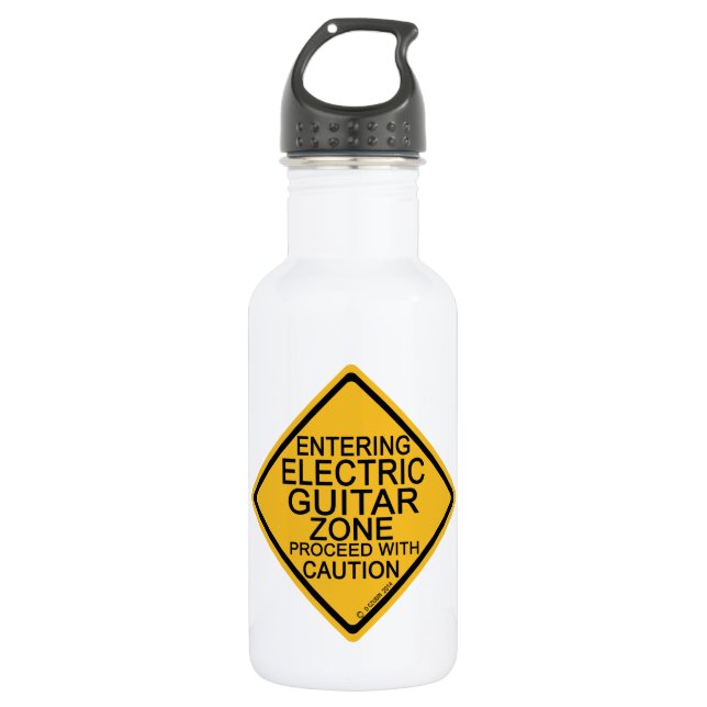 Eintritt in die elektrische Gitarrenzone Trinkflasche (Vorderseite)