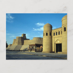 Eintritt in die Stadt, Chiwa, Usbekistan Postkarte