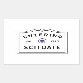 Eintritt in die Stadt der Stadt der Großmutter Rechteckiger Aufkleber