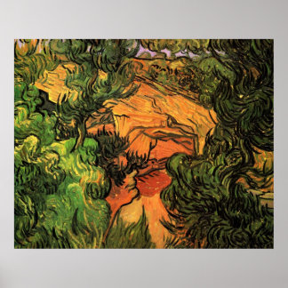 Eintritt in einen Steinbruch von Vincent van Gogh Poster