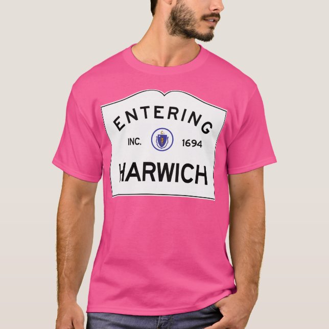 Eintritt in Harwich Massachusetts - Commonwealth o T-Shirt (Vorderseite)