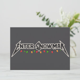 Eintritt Schneemann Weihnachten Rocker Winter Rock