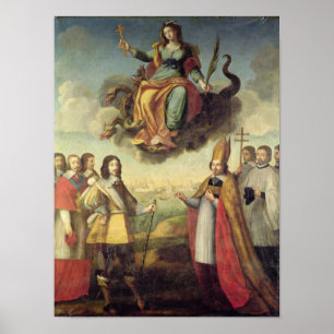 Eintritt von König Louis-XIII von Frankreich und Poster