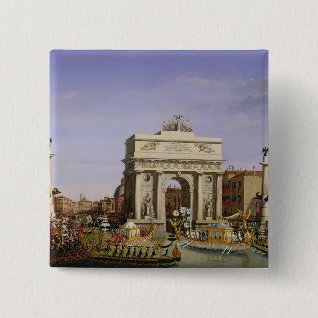Eintritt von Napoleon I in Venedig, 1807 Button (Vorderseite)