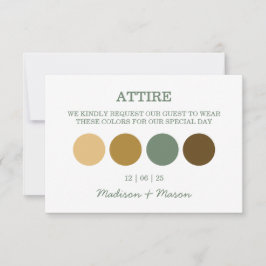 Eintrittskarte für das Winterhochzeitkleid Karte
