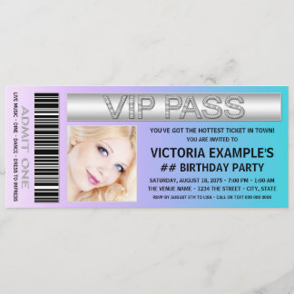 Eintrittskarte Geburtstagsparty Einladung