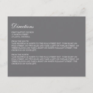 Eintrittskarte // The Elegance Collection Begleitkarte