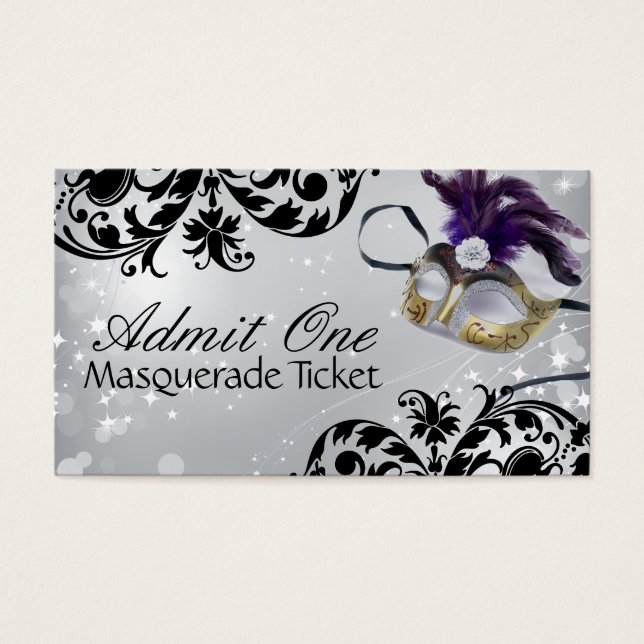 Eintrittskarten für Masquerade (Vorderseite)