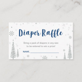 Eintrittskarten für Windeln | Winter Baby Dusche,  Begleitkarte