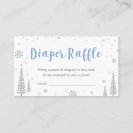 Eintrittskarten für Windeln | Winter Baby Dusche,  Begleitkarte