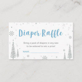 Eintrittskarten für Windeln | Winter Baby Dusche,  Begleitkarte