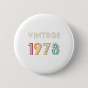 einundvierzig Jahre 41. Geburtstagsgeschenk Vintag Button