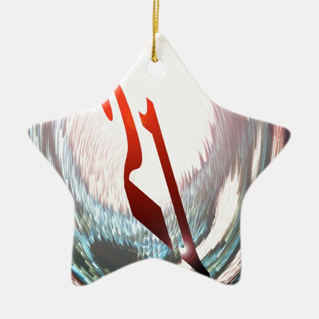 EINUNDZWANZIG (21. GEBURTSTAG) KERAMIKORNAMENT (Vorne)