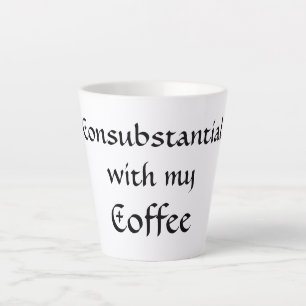 Einverstanden mit meinem Kaffee Milchtasse