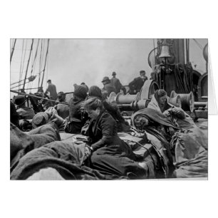 Einwanderer an Bord der Dampfschiff