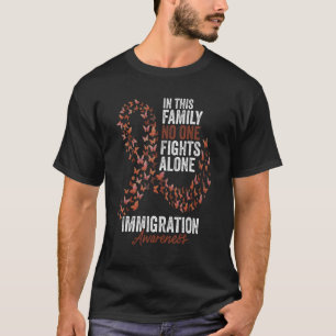 Einwanderer Aufklärung Monat Schmetterlinge Brown  T-Shirt