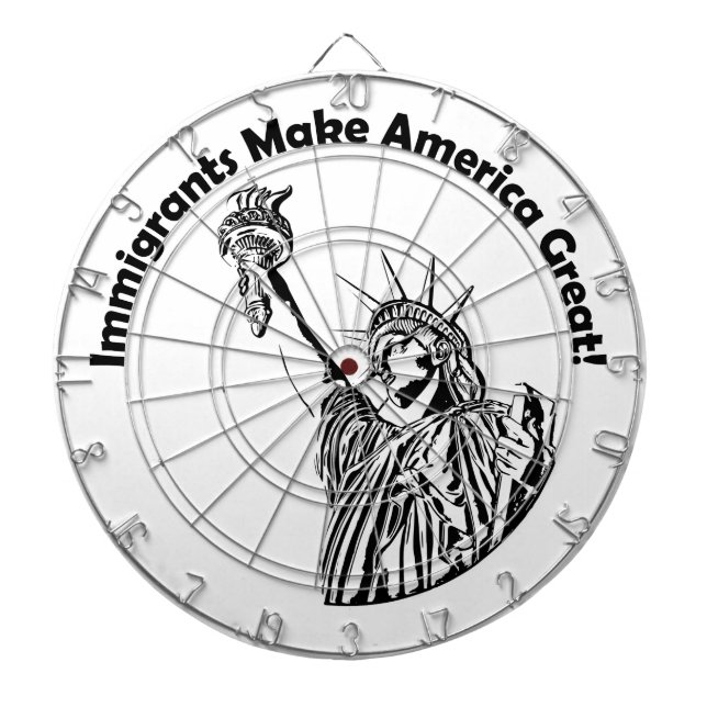 Einwanderer machen Amerika groß Dartscheibe (vorne)