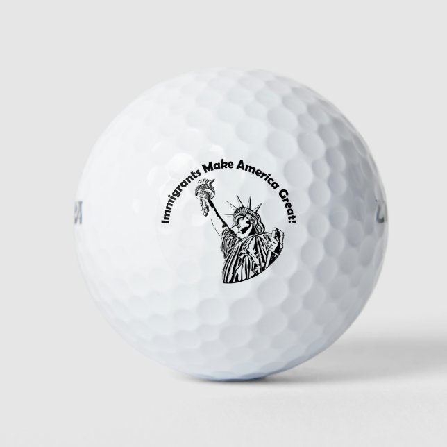 Einwanderer machen Amerika groß Golfball (Vorderseite)