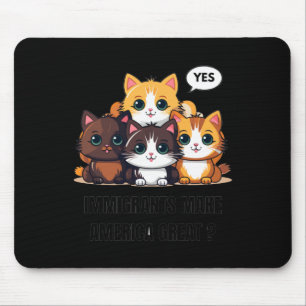 Einwanderer machen Amerika zu einem großen Sticker Mousepad