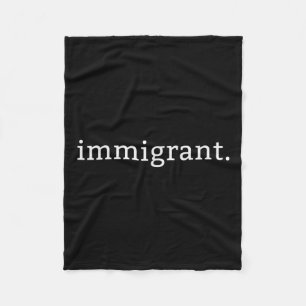 Einwanderer Simple Minimalistisch Anti-Trump Anti Fleecedecke
