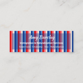 Einwanderung in die USA Mini Visitenkarte