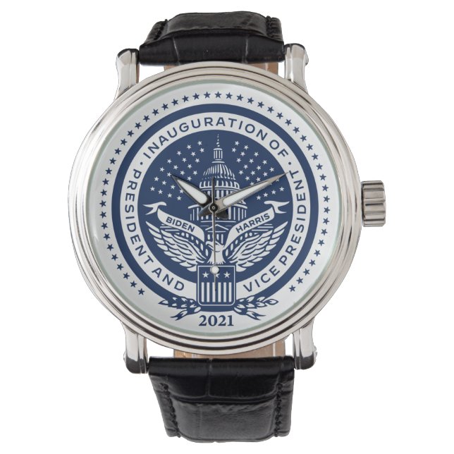 Einweihung des Biden Harris President Armbanduhr (Vorderseite)