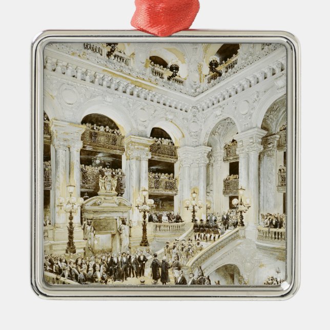 Einweihung des Paris-Opernhauses Silbernes Ornament (Vorne)