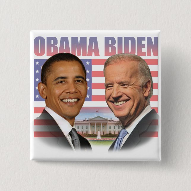 Einweihung Obama Biden Button (Vorderseite)