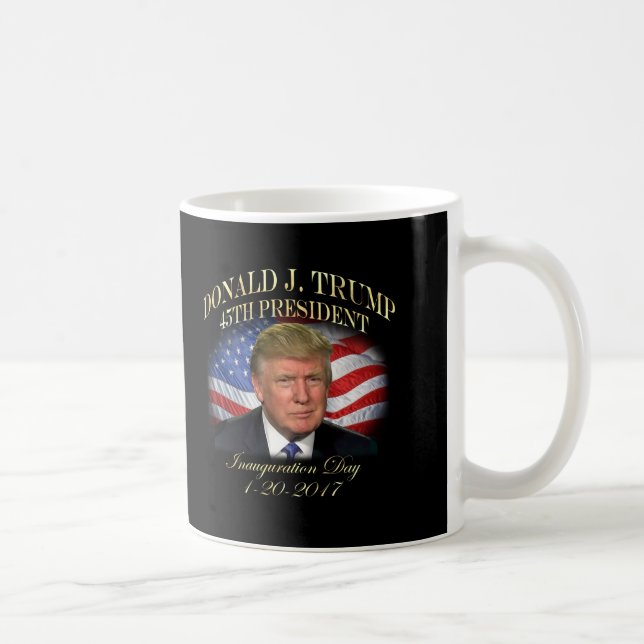 Einweihung Präsidenten-Donald Trump Gedenk Kaffeetasse (Rechts)