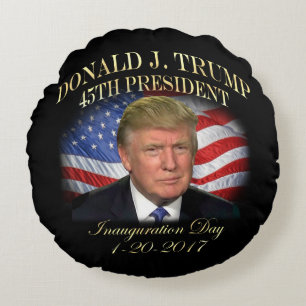 Einweihung Präsidenten-Donald Trump Gedenk Rundes Kissen