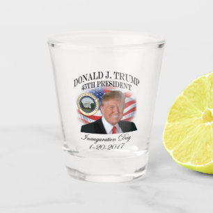 Einweihung Präsidenten-Donald Trump Gedenk Schnapsglas
