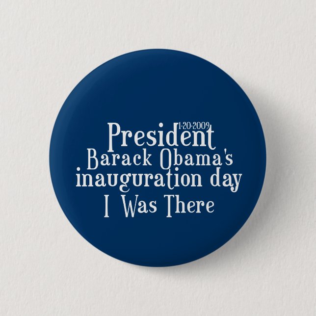 Einweihung Präsidenten Obamas Button (Vorderseite)