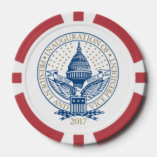 Einweihungs-Donald- TrumpMike-Pennys-Logo 2017 USA Pokerchips