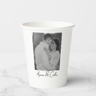 Einweihungsgeschenk monogrammierte Hochzeiten Dusc Pappbecher