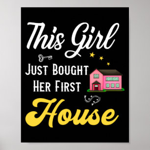 Einweihungsparty für Frauen Ihr erstes Haus Neu Poster