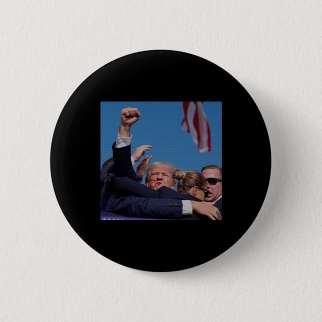 Einweihungsversuch - Trumps Kundgebung Pennsylvani Button (Vorderseite)