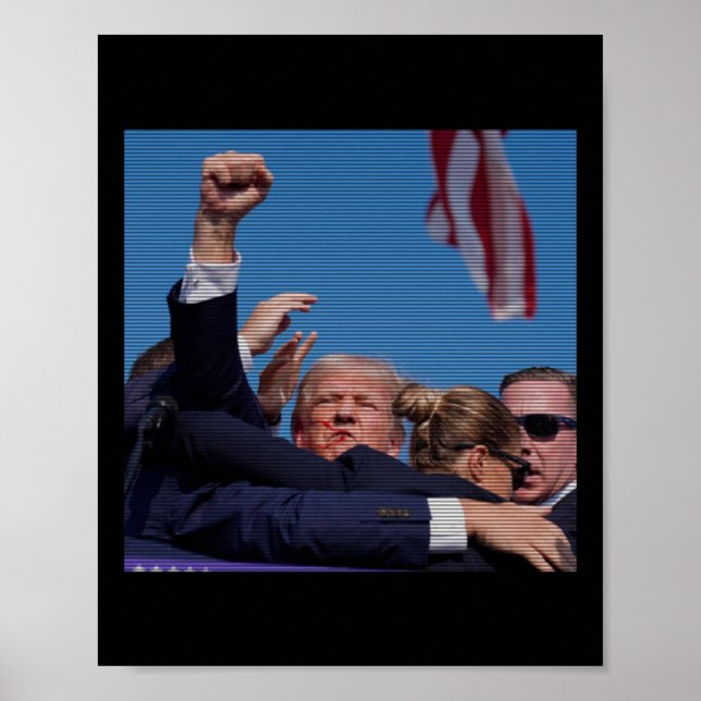 Einweihungsversuch - Trumps Kundgebung Pennsylvani Poster (Vorne)