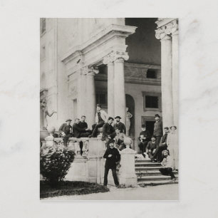 Einwohner der Villa Medici in Rom Postkarte